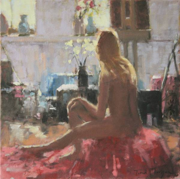 - Oil on Canvas, Painting by Tina Morgan, measuring 29 x 29 cm (H x W) framed at 51 x 51 cm £1050